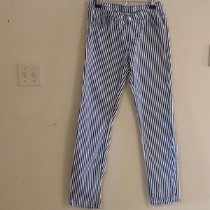 Black & White Striped Pants